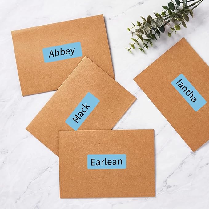 1" x 2 - 5/8" Colored Address Labels, 600 Bright Lake Blue Label Stickers - Laser/Ink Jet Printer Mailing Labels, 8.5"x11" 20 per Sheet | Laser Inkjet Printer Labels - TrueDesk
