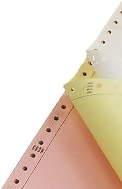 Staples Multi-Part Colored Computer Paper, 9 1/2" x 11", 3-Part, Carbonless, 1100 Sheets