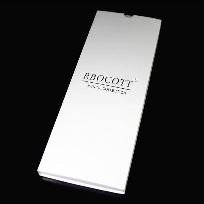 RBOCOTT 2.4" Solid Color Skinny Tie for Men Slim Necktie(6cm)