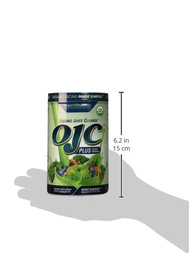 Certified Organic Juice Cleanse OJC Plus Berry Surprise - Purity Products - 30+ Organic Veggies and Fruits - 5 Grams of Fiber - Promotes Energy and Digestive Function - 12.28 oz - 348 g - 30 Servings