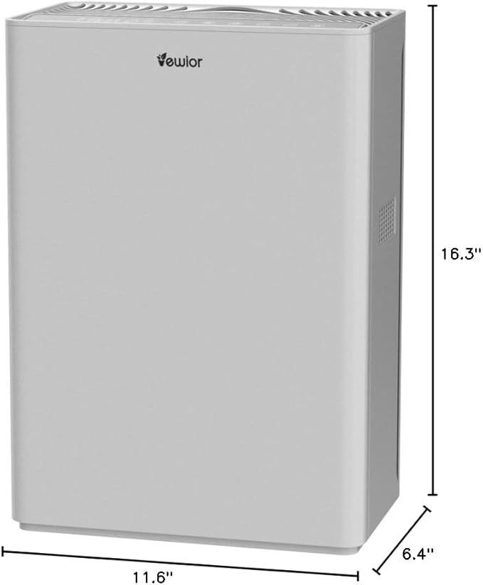 VEWIOR Air Purifiers For Home Large Room Up To 2200 sqft H13 HEPA Air Purifiers Filter With Fragrance Sponge Timer Washable Filter Cover,15 DB Quiet Air Cleaner For Pets Dander Smell Smoke Pollen