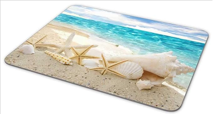 Non-Slip Rubber Mouse Pad ,Beautiful Beach Seascape Mouse pad (9.5 inch x 7.9 inch) …