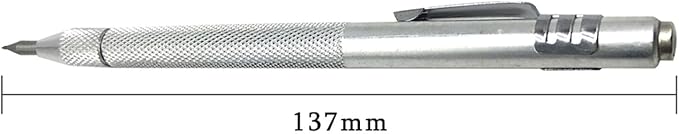 NEPAK 4 Pack Metal Scribe Tool,Tungsten Carbide Scriber Pen with Magnet, for Machinist,Engraving,Welding(with 24 Marking Tips)