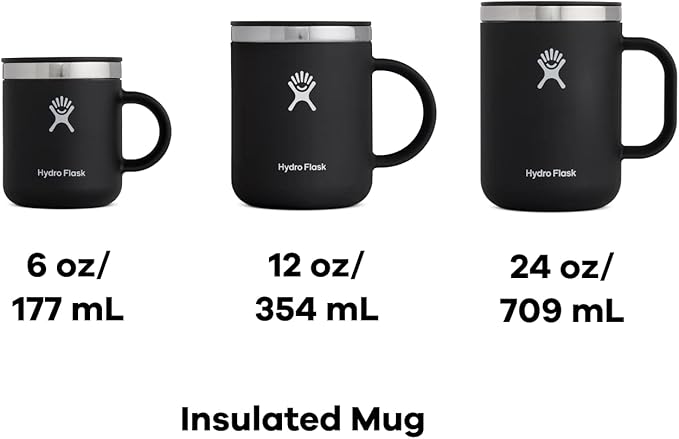 Hydro Flask Coffee Mug – Insulated Stainless Steel, Non Spill, Leak Resistant Travel Mug 12 Oz Trillium Pink