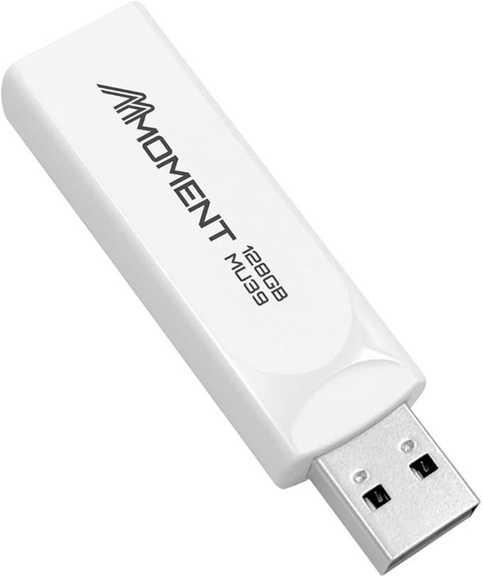 MMOMENT MU39 128GB USB 3.1 Gen1 Flash Drive, Read Speed up to 100MB/s, Retractable Design Thumb Drive