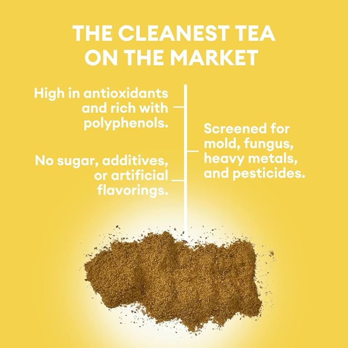 Cusa Tea & Coffee | Premium Instant Lemon Black Tea With Real Fruit & Spices | Organic Leaves Drink Mix Packets | Hot or Iced Tea (30 Single Servings)