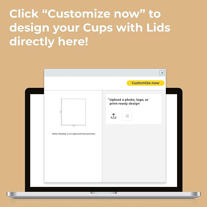 Custom Disposable Paper Coffee Cups, 10oz, Pack of 200, Add Your Logo or Text, Double Walled, Leakproof for Hot and Cold Drinks, Perfect for Christmas Parties or other Festive Events