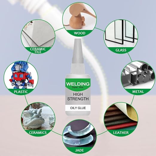 Jue Fish High-Strength Oil-Based Welding Adhesive, Universal Glue - 3 Pcs