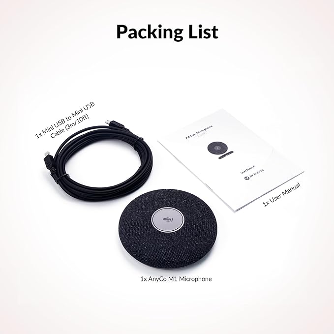 AV Access Conference Room Camera System 120° FOV 4K Webcam Bundle with Conference Microphone