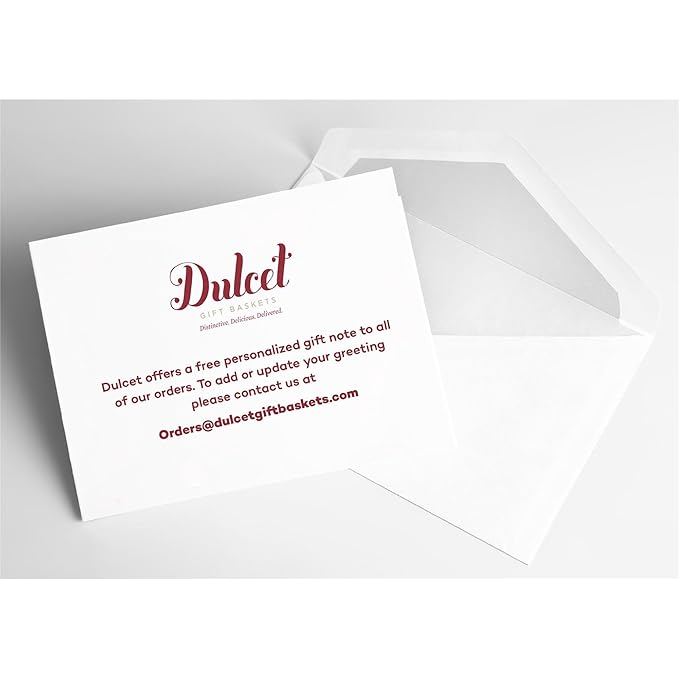 Dulcet Gift Basket for All Types of Special Occassions - Thanksgiving, Christmas, Holiday, Birthday, Sympathy, and More - Personal Note Option Available - Individually Wrapped Gourmet Baked Goods