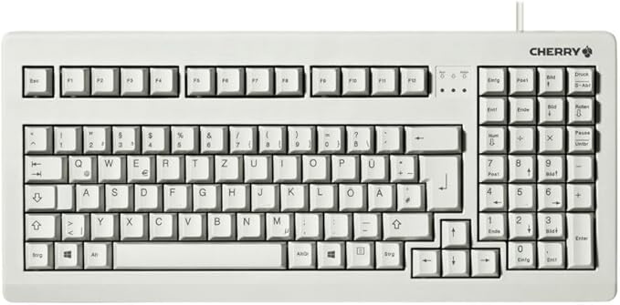 Cherry - G80-1800LPCEU-0 G80 Compact Industrial Keyboard - 104 Keys