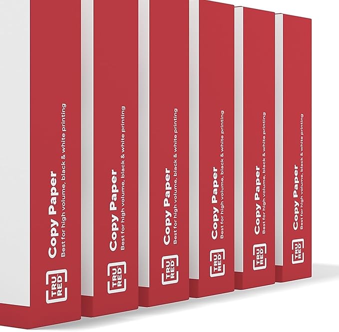 Staples 8.5-inch x 11-inch Copy Paper, 20 lbs., 92 Brightness, 600 Sheets/Ream, 6 Reams/Carton (TR62091)