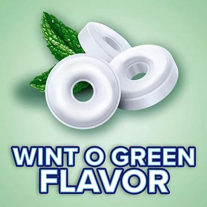 Mint Candy,Wint O Green Individually Wrapped Mints,6 lbs Bulk Package,Hard Mints w/Two Storage Bag