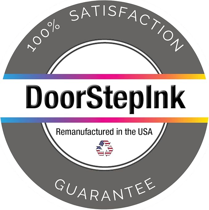DoorStepInk Remanufactured in The USA Ink Cartridge Replacements for Dell Series 1 T0529 T0530 Black Color 2PK for Photo All-in-One 720, Photo All-in-One A920
