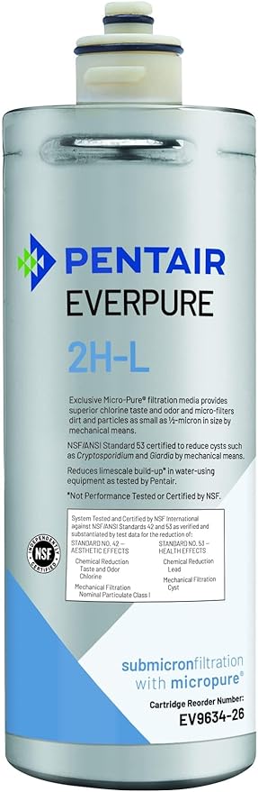 Everpure 2H-L | Aquverse A100 | Pentair S-54 Replacement Filter Cartridge for Water Cooler | NSF Certified | 12-Pack