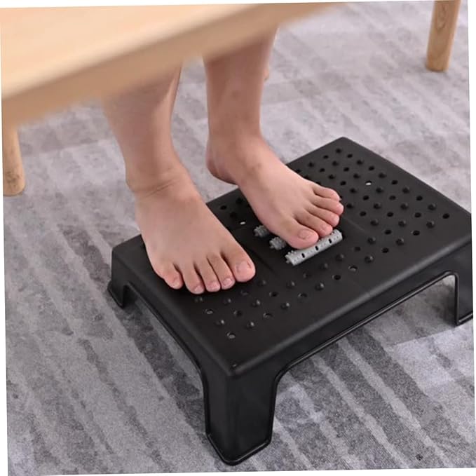 Non-Slip Footstool Under Desk Foot Rest for Office and Home Ergonomic Leg Support Stool to Leg Pressure and Comfort and Stable Design