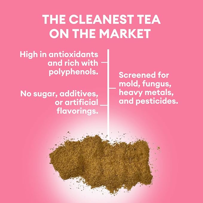 Cusa Tea & Coffee | Premium Instant Peach Black Tea With Real Fruit & Spices | Organic Leaves Drink Mix Packets | Hot or Iced Tea (30 Single Servings)