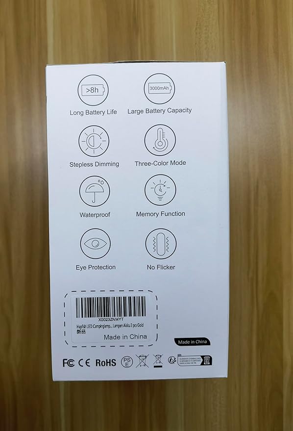 Small Cordless Table Lamps Rechargeable Set of 2 for Indoor/Outdoor, Portable Battery Operated Powered Lamps, Dimmable 3 Color Modes Waterproof, LED Desk Lights for Bedroom/Restaurant/Camping-Gold