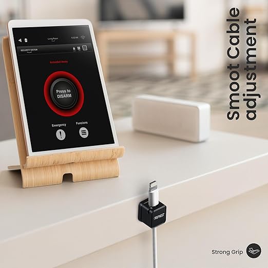Magnetic Cable Clips 8 Pack Adhesive Cord Clips for Desk Wall Nightstand and for car Compact Cable Holders for Charging Cords