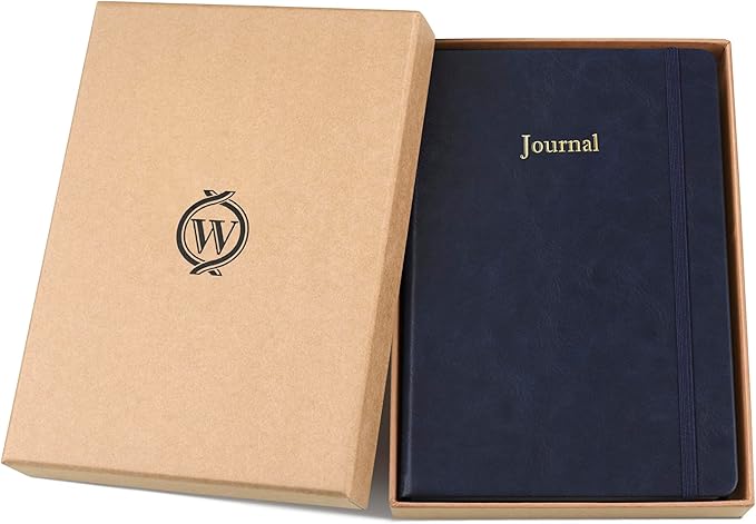 Wykeham's Executive 2026 Undated Daily Journal Planner – Customization Available (Royal Blue, 8.5"×5.5" - Undated)