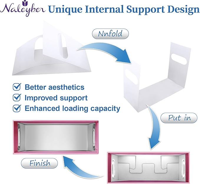 File Organizer Box with Lid, Collapsible Hanging File Folder Storage Boxes for Documents, Portable Filing Organizer for Office, Home, Classroom(Pink, 2 Pack)