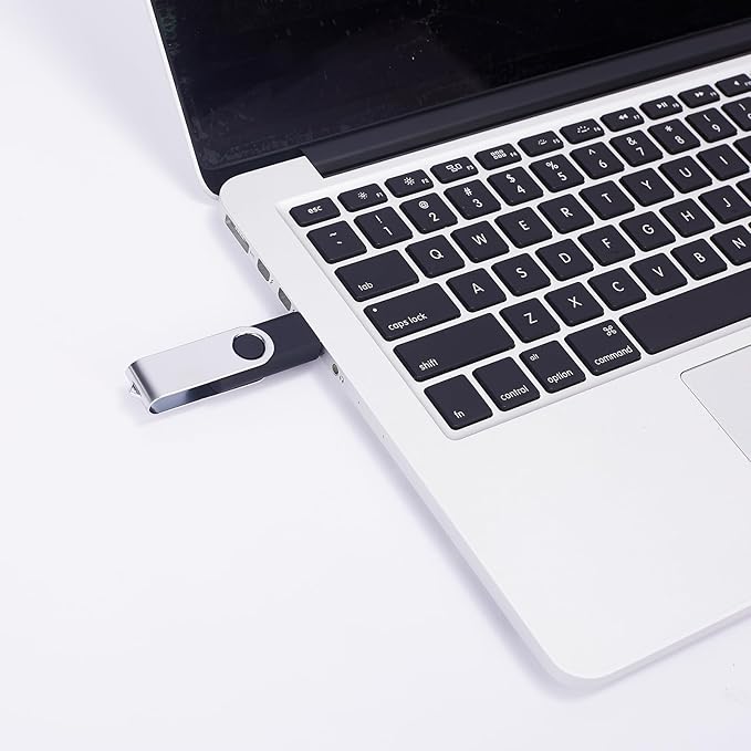 EASTBULL 50PCS 256MB Bulk Flash Drives USB 2.0 Flash Drives Pack 256MB Thumb Drive Swivel Bulk USB Stick(Black, 50 Units)