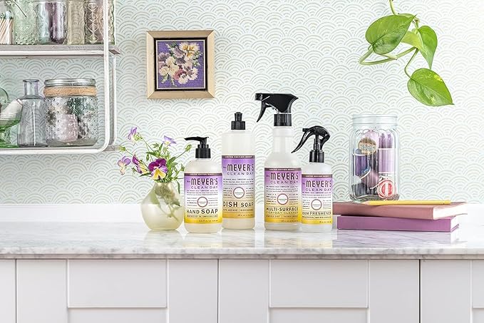 MRS. MEYER'S CLEAN DAY Hand Soap, Made with Essential Oils, Compassion Flower, 12.5 fl. oz - Pack Of 3