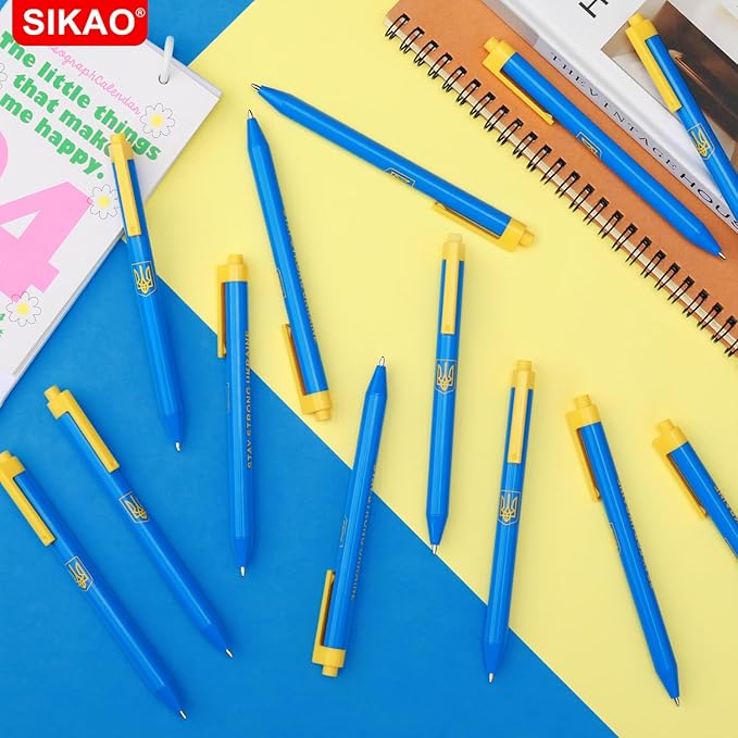 Black Pens | 60 Pack Retractable Ballpoint Pens Multipack
