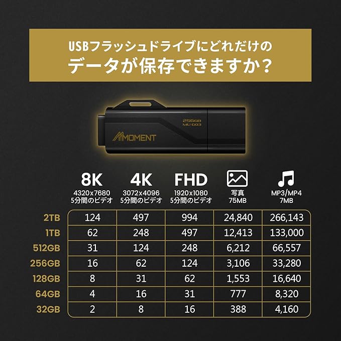 MMOMENT MU G03 256GB Flash Drive USB 3.2 (USB 3.1/ USB3.0) USB Flash Drive, Read Speed up to 100MB/s Thumb Drive Memory Stick