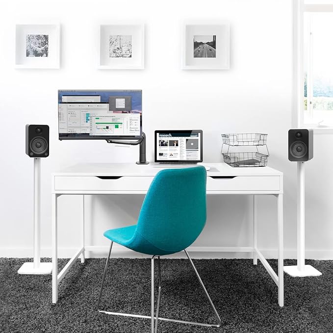 Kanto DMS1000 Desktop Mount for 17-inch to 32-inch Displays | Black