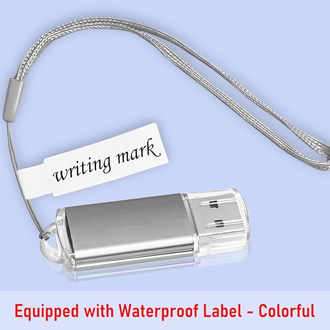 8GB USB Flash Drive 20 Pack Nicepicten Thumb Drives Pack Jump Zip Drive USB 2.0 Flash Drives Mulitipack 8GB Memory Stick with Labels & Lanyards - Silver