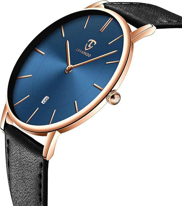 BEN NEVIS Watch, Mens Watch, Minimalist Fashion Simple Wrist Watch Analog Date with Leather Strap