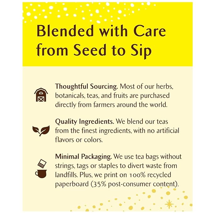 Celestial Seasonings Lemon Honey Drop Herbal Tea, 16 Tea Bags Box