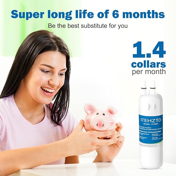 Replacement for EDR1RXD1, W10295370A, Compatible with Kenmore® 46-9081, 46-9930, P4RFWB, P8RFWB2L, Pack of 3