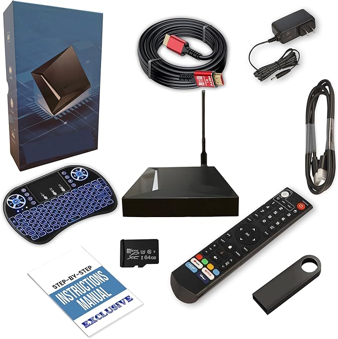 V New See 2025 Elite Mini Version Kit with Remote, Keyboard, HDMI & Ethernet Cable with Power Adapter, MicroSD Card, USB Drive with Instruction Manuals