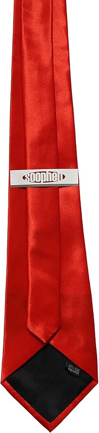 Soophen Mens Necktie 3.75" Tie Solid Color Ties
