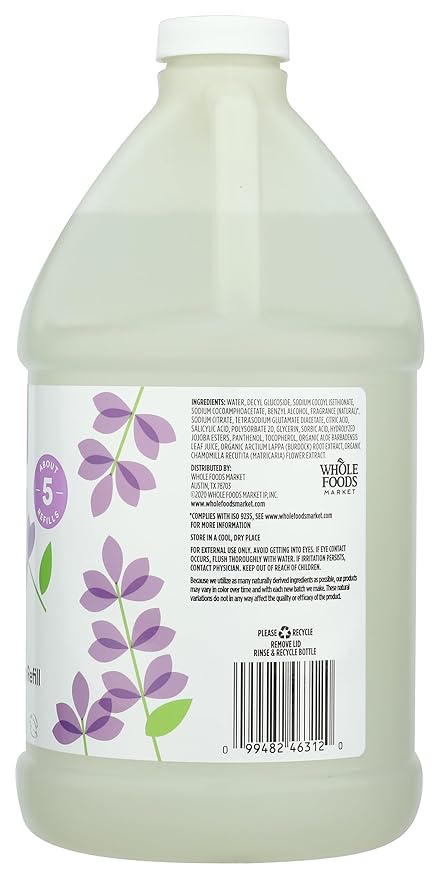 365 by Whole Foods Market, Foaming Hand Soap Refill, Lavender, 64 Fl Oz