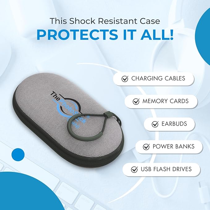 ThePhotoStick Omni 128GB - Secure Photo & Video Backup | ThePhotoStick Omni Protective Case - Water Resistant & Shockproof USB Storage