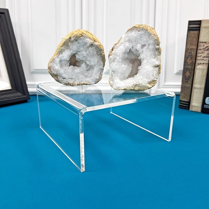 Plymor Clear Acrylic Short Square Display Riser, 3.5" H x 7" W x 7" D (1/4" thick)