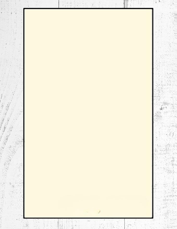 Colored Copy Writing and Printing Paper, 20 Pound,75 GSM, 8.5"x14"/ Legal Size, 500 Sheets Per Ream. (5000, Cream)
