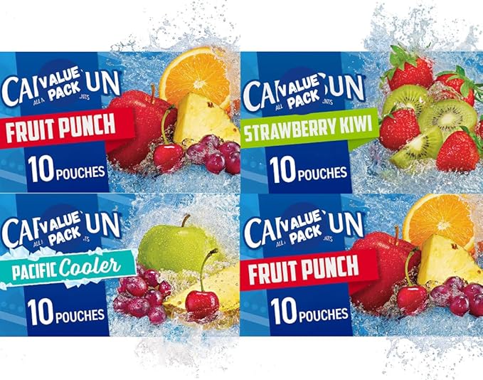 Kids Juice Box Variety Pack – 100% Juice Blend, All Natural, 6 fl oz – Perfect for Lunch, Snacks, Parties (38)