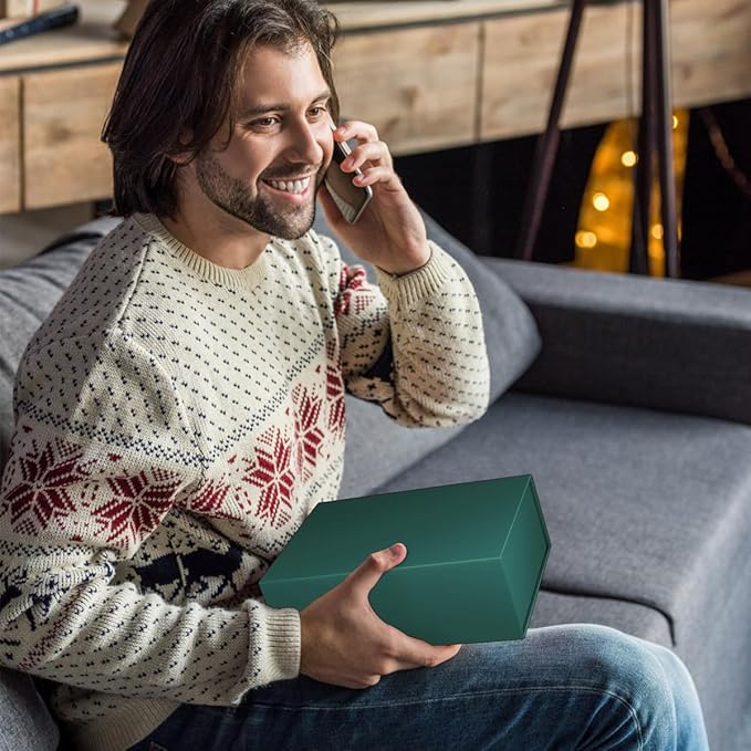 Green Gift Box 12" x 6" x 4" with Magnetic Closure Lid Gift Boxes for Presents,Bridesmaid Gifts Box,Cute Box,Birthday Gift box,Luxury for Gift Packaging, Magnetic Gift Box for Wrapping Gifts