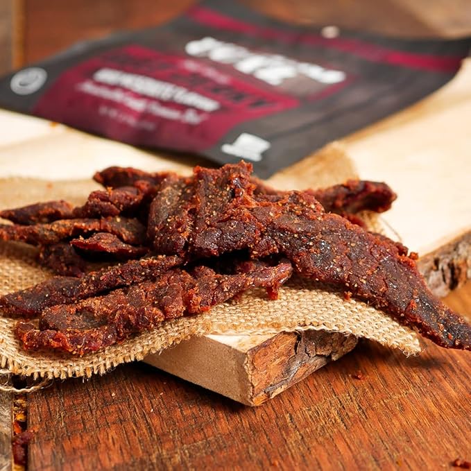 Wicked Cutz BBQ Mesquite Beef Jerky, 21g Protein Per Bag, Tender & Easy to Chew Alternative to Beef Sticks, USA Made High Protein Carnivore Snacks (2 Bags)