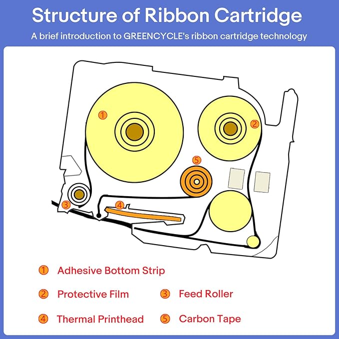 GREENCYCLE 10 Pack Compatible for Brother P-Touch TZe-S231 TZ-S231 AZe-S231 12mm 0.47 Laminated White Extra Strength Adhesive Label Tape for PT-E550W PT-D210 PT-H100 PT-H110 PT-D200 PT-D400
