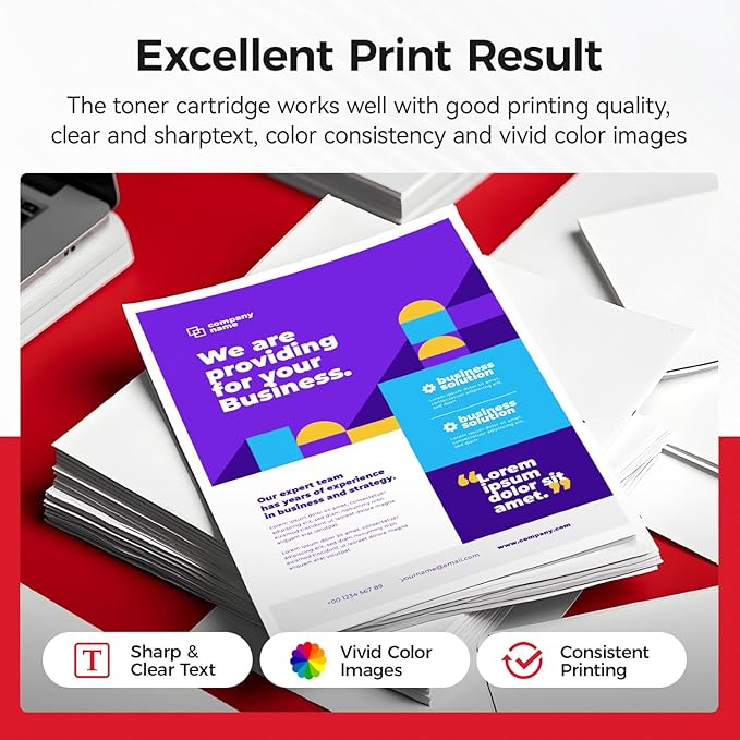 20N1XK0 20N1XC0 20N1XM0 20N1XY0 Toner Cartridge Set 4-Pack with chip High Yield Replacement Compatible with Lexmark Color CS331dw CS431dw CX331adwe CX431adw Laser Printer Ink Black Cyan Magenta Yellow