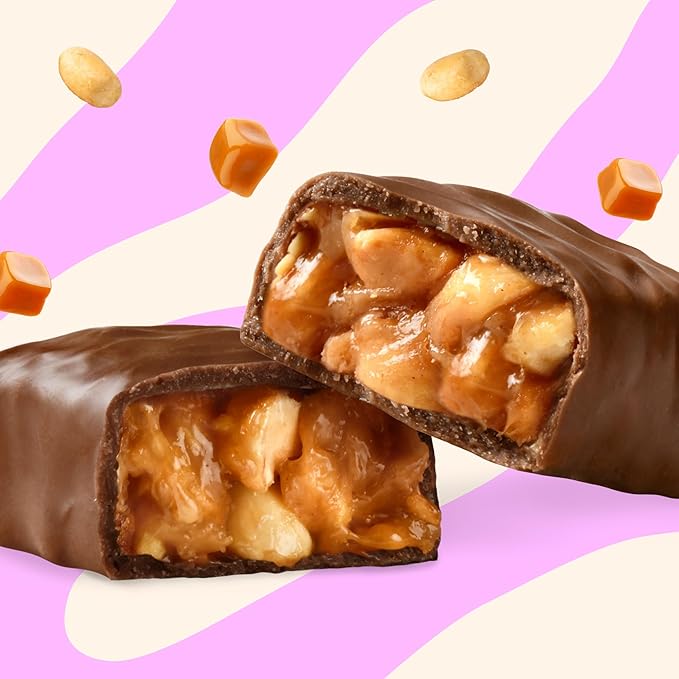 NICKS Peanuts n fudge Keto Chocolate Candy Bars No Added Sugar 180 Calories, 3.0 Net carbs, Gluten Free Sweets Low carb Candy Snack Bar (Multipack 15x40g)