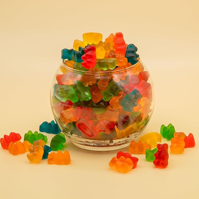 Bears Gummy Candy | 2 Pound Bag | Assorted Fruit Flavored Bulk Gummi Bears for Parties, Candy Buffets, Dessert Decorating, Kids' Party Favors and Goody Bags