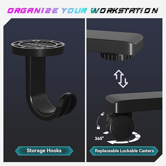 Electric Standing Desk 48"x24" Adjustable Height Stand Up Desk with Lockable Wheels Ergonomic Sit Stand Desk for for Work Office Home Computer Workstation (Black)