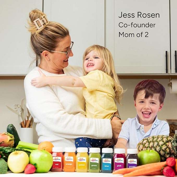 Little Sippers for Kids by Raw Generation (8-Week Box) – Easy Nutrition for Your Child - 40 Fruits & Vegetables in One Week with 100% Raw Juices – No Added Sugars or Colors, Kid-Approved Flavors