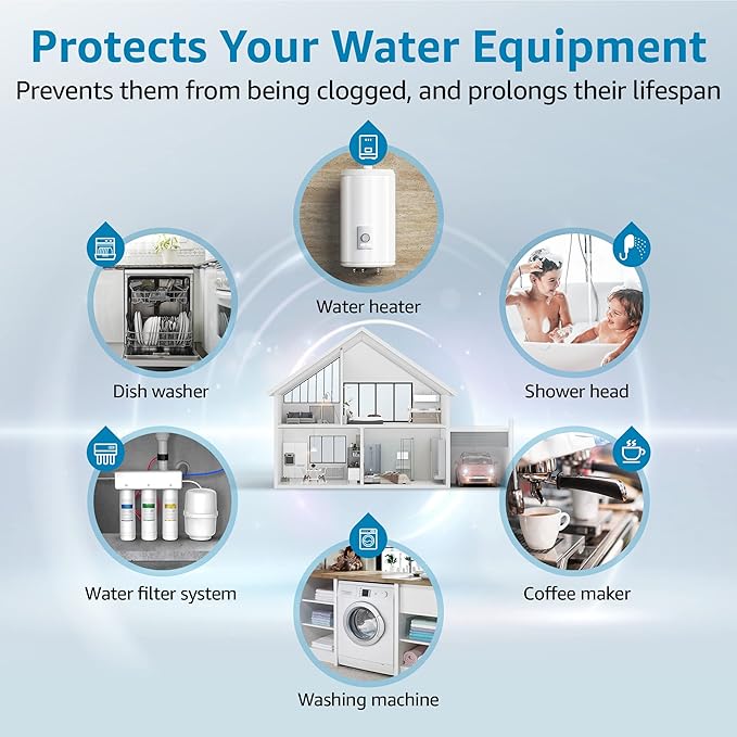 AQUA CREST AP810 Whole House Water Filter Replacement for 3M® Aqua-Pure AP810, AP801, AP811, Whirlpool® WHKF-GD25BB, WHKF-DWHBB, 5 Micron, 10" x 4.5", Well & Tap Water Filter, Pack of 2